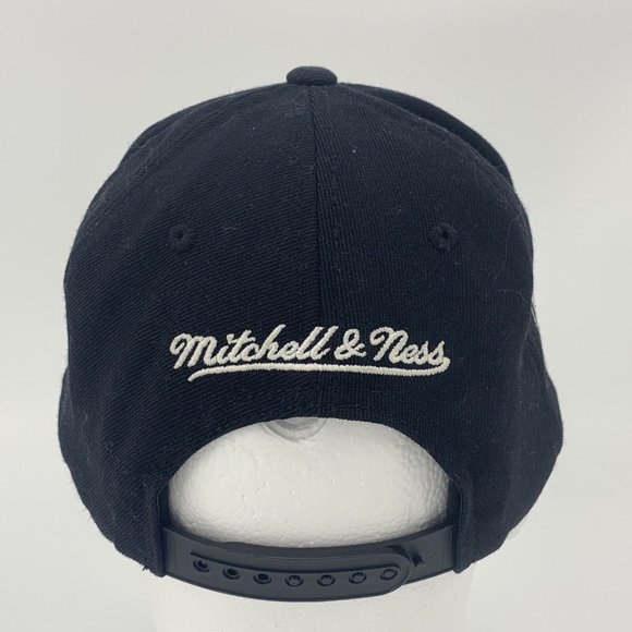 Mitchell & Ness Brooklyn Nets NBA Black 100% Wool Snapback Hat Cap Basketball‎ - Picture 4 of 11